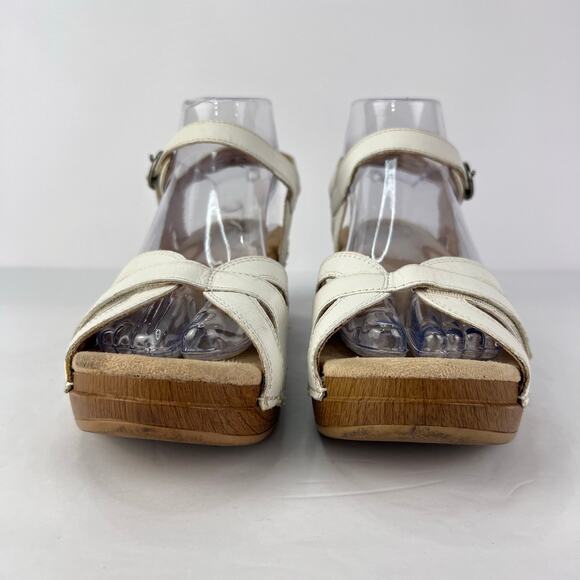 Dansko Season Full Grain White Casual Comfort Women's Sandal 39 (8-8.5) - Picture 2 of 12